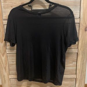 ✨2 FOR 15✨Black Mesh Going out top